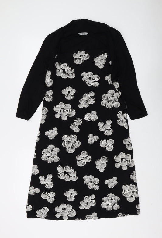 Marks and Spencer Women's Black Shift Dress Size 14