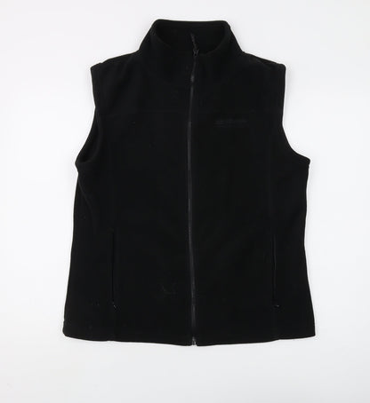 Nirvana Women's Black Waistcoat L Full Zip Polyester