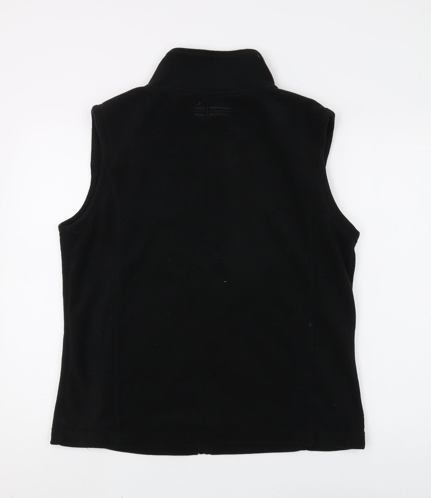 Nirvana Women's Black Waistcoat L Full Zip Polyester