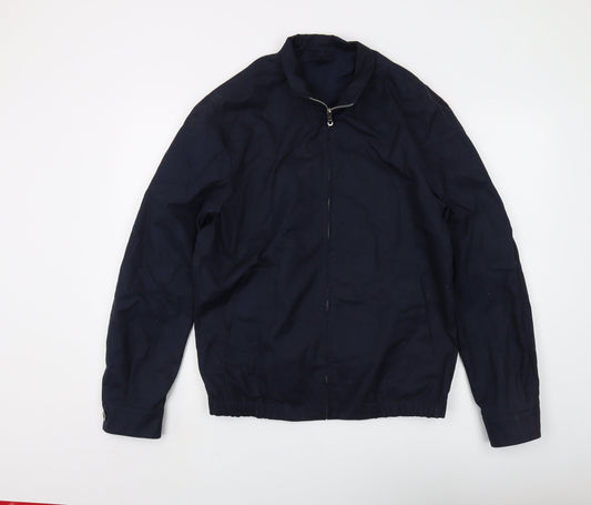 MNG Men's Blue Windbreaker Jacket M