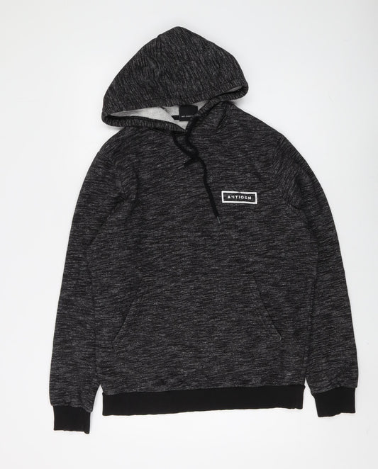 Antioch Men's Black Pullover Hoodie M Logo Accent