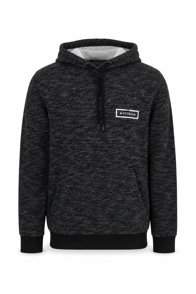 Antioch Men's Black Pullover Hoodie M Logo Accent