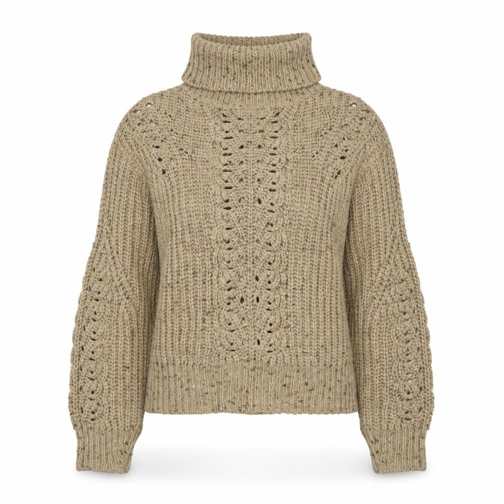 Marks & Spencer Women's Beige Knit Pullover Jumper S