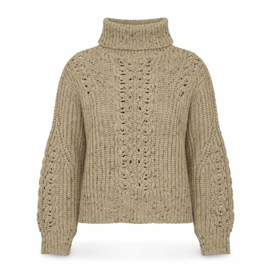 Marks & Spencer Women's Beige Knit Pullover Jumper S