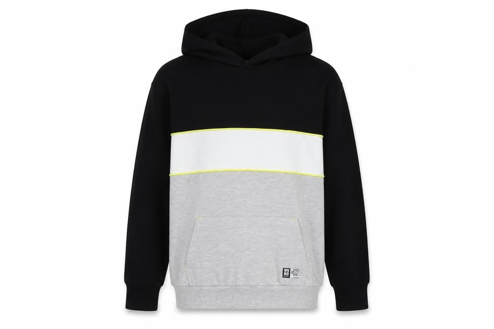 Marks & Spencer Boys Black Grey Pullover Hoodie 13-14 Years
