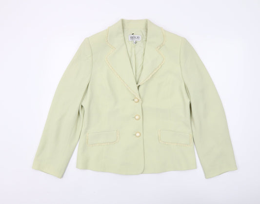 GOLD by Michael H Women’s Green Suit Jacket Size 12