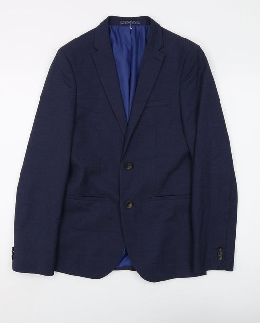 Marks and Spencer Men's Blue Blazer 36 Regular Fit