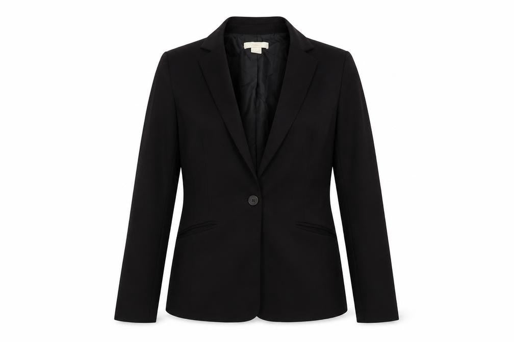 H&M Women's Black Regular Blazer Size 10