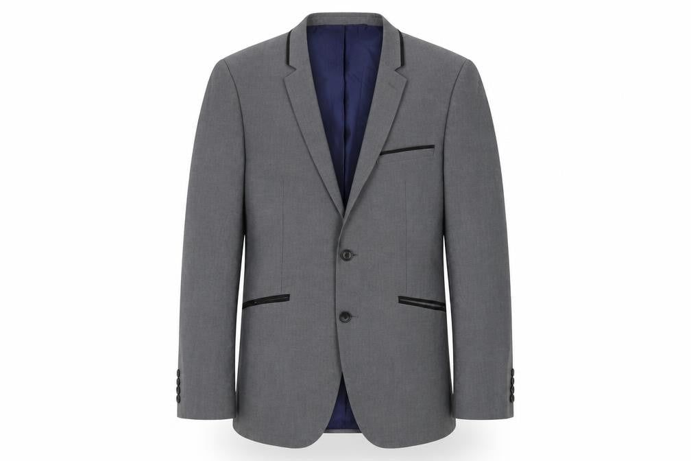 Burton Grey Slim Fit Blazer, Men, 40R Chest, Formal