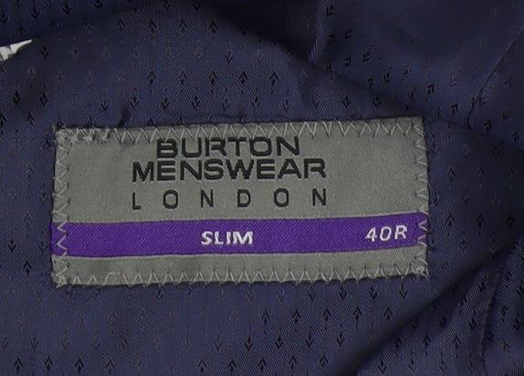 Burton Grey Slim Fit Blazer, Men, 40R Chest, Formal
