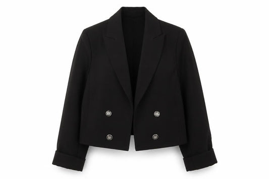 Joie Women's Black Double-Breasted Blazer M