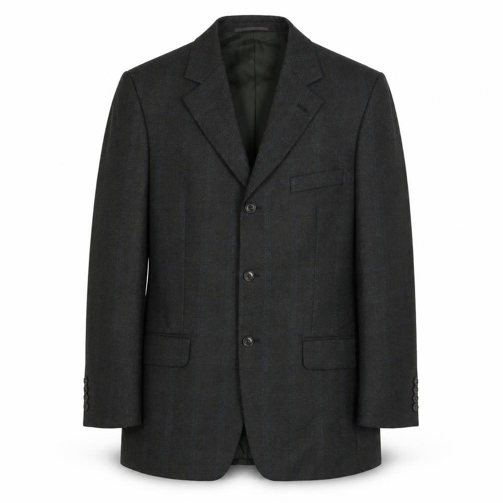 Alain Dubeau Men's Green Check Blazer, Size 38R