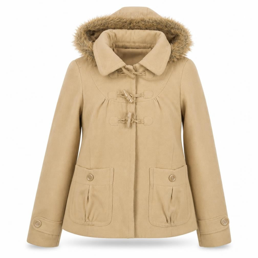 Internacionale Women's Beige Duffle Coat Size 10