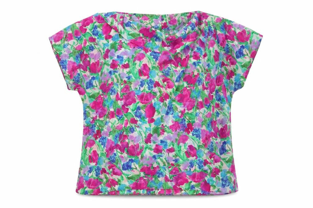 DI TARDO Women's Multicoloured Floral Blouse, Size 14