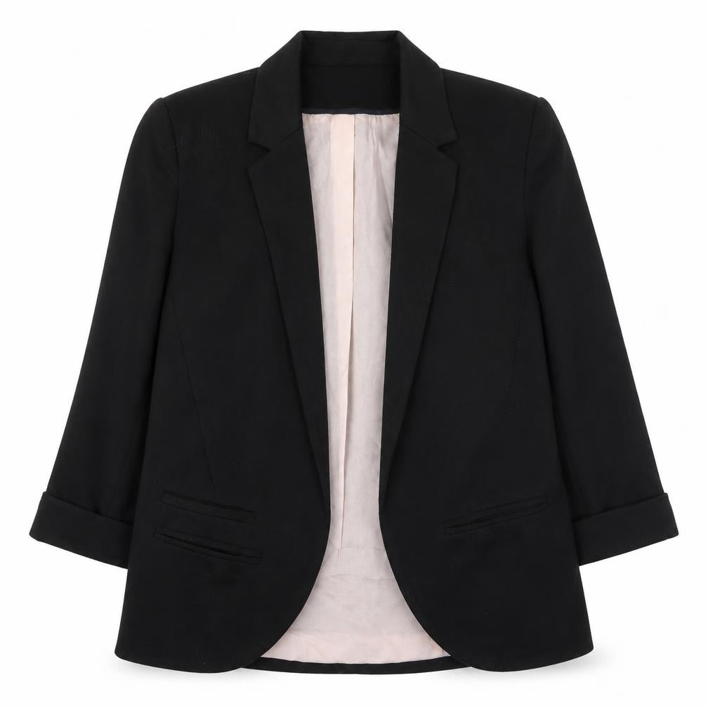 Topshop Women's Black Regular Blazer Jacket