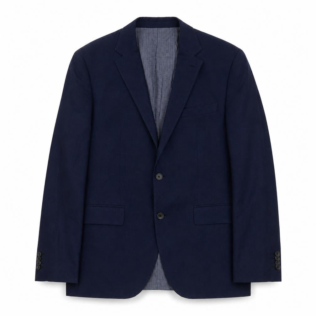 Hugo Boss Men's Blue Single-Breasted Blazer 38R