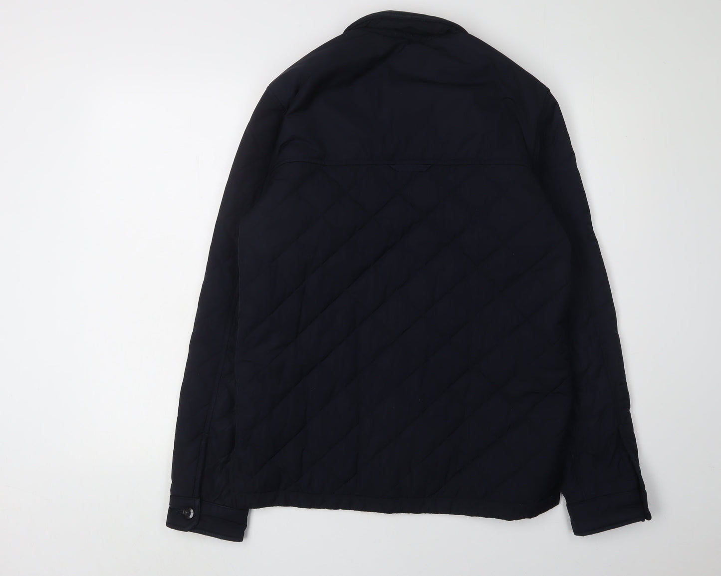 Marks and Spencer Men's Blue Quilted Jacket S