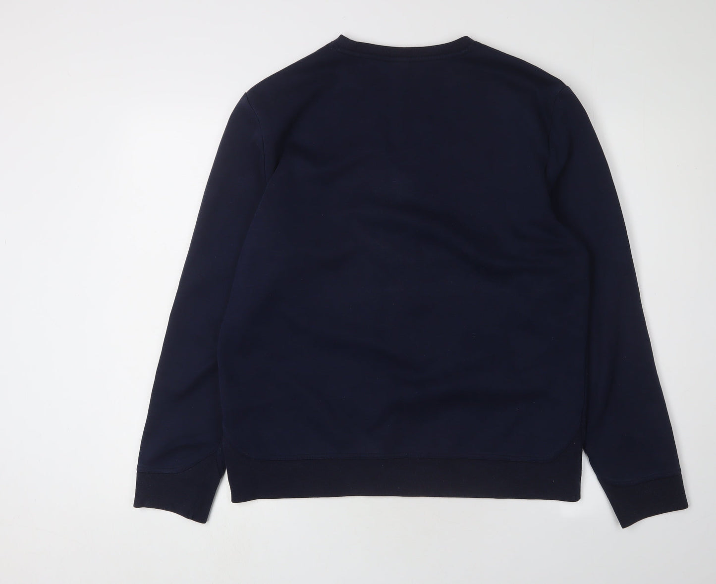 H&M Men's Blue Graphic Print Pullover Sweatshirt M