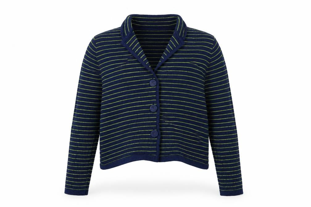 Wall Women's Striped Cardigan S Linen Blend