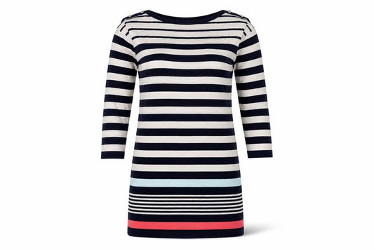 Wallis Women's Blue Striped Knee Length Shift Dress
