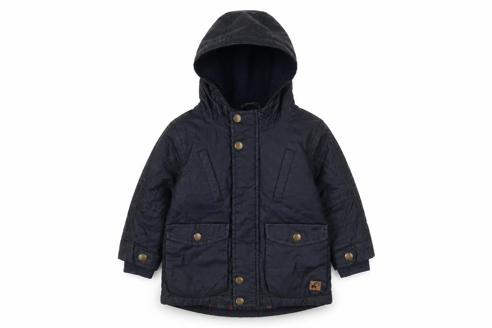 Next Unisex Black Hooded Jacket 12-18 Months