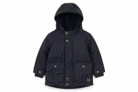 Next Unisex Black Hooded Jacket 12-18 Months