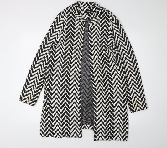 Wallis Women's Black Geometric Cardigan Size S