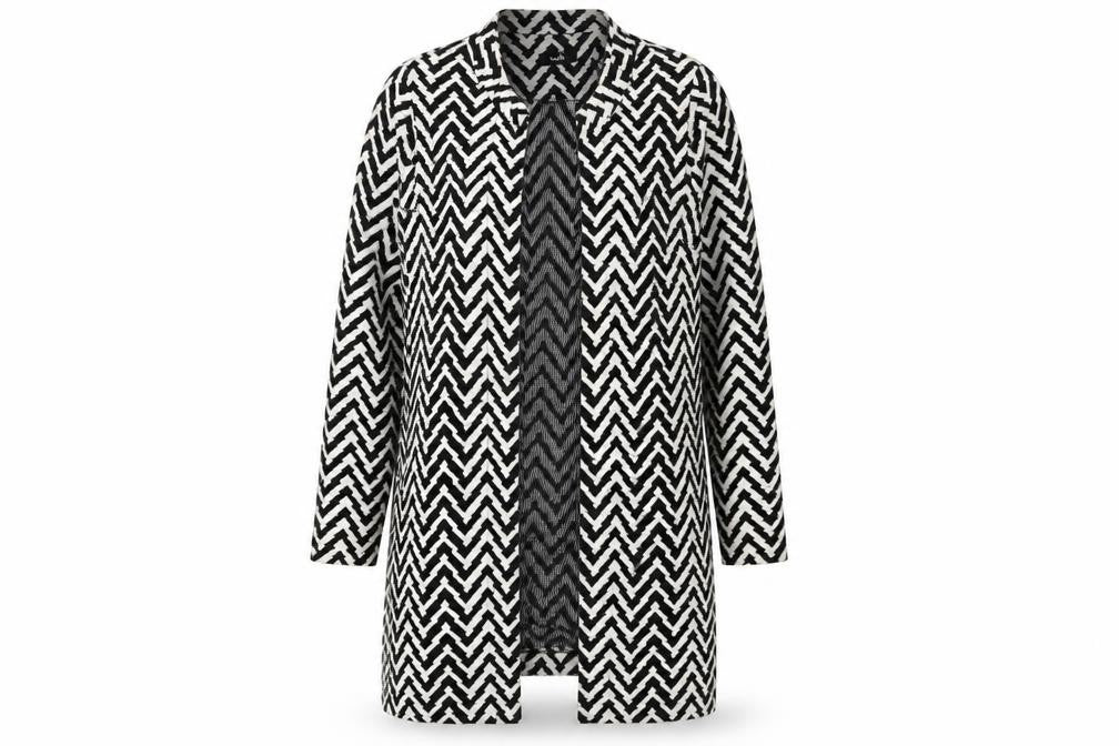 Wallis Women's Black Geometric Cardigan Size S