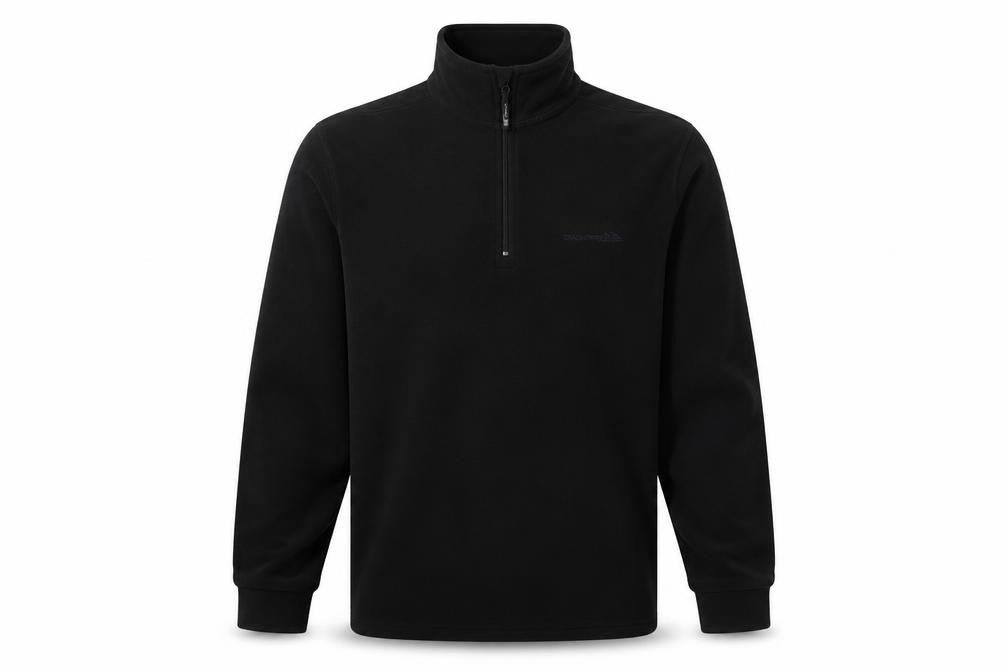 Trespass Men's Black 1/2 Zip Fleece Sweatshirt Size S