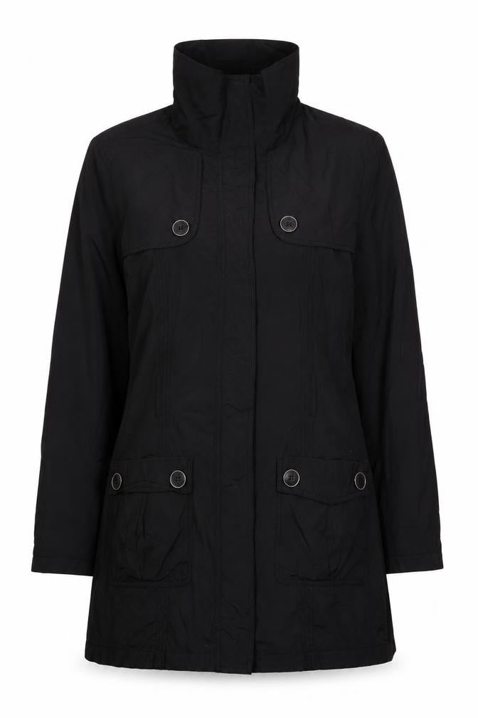 BHS Women's Black Long Overcoat Size 14