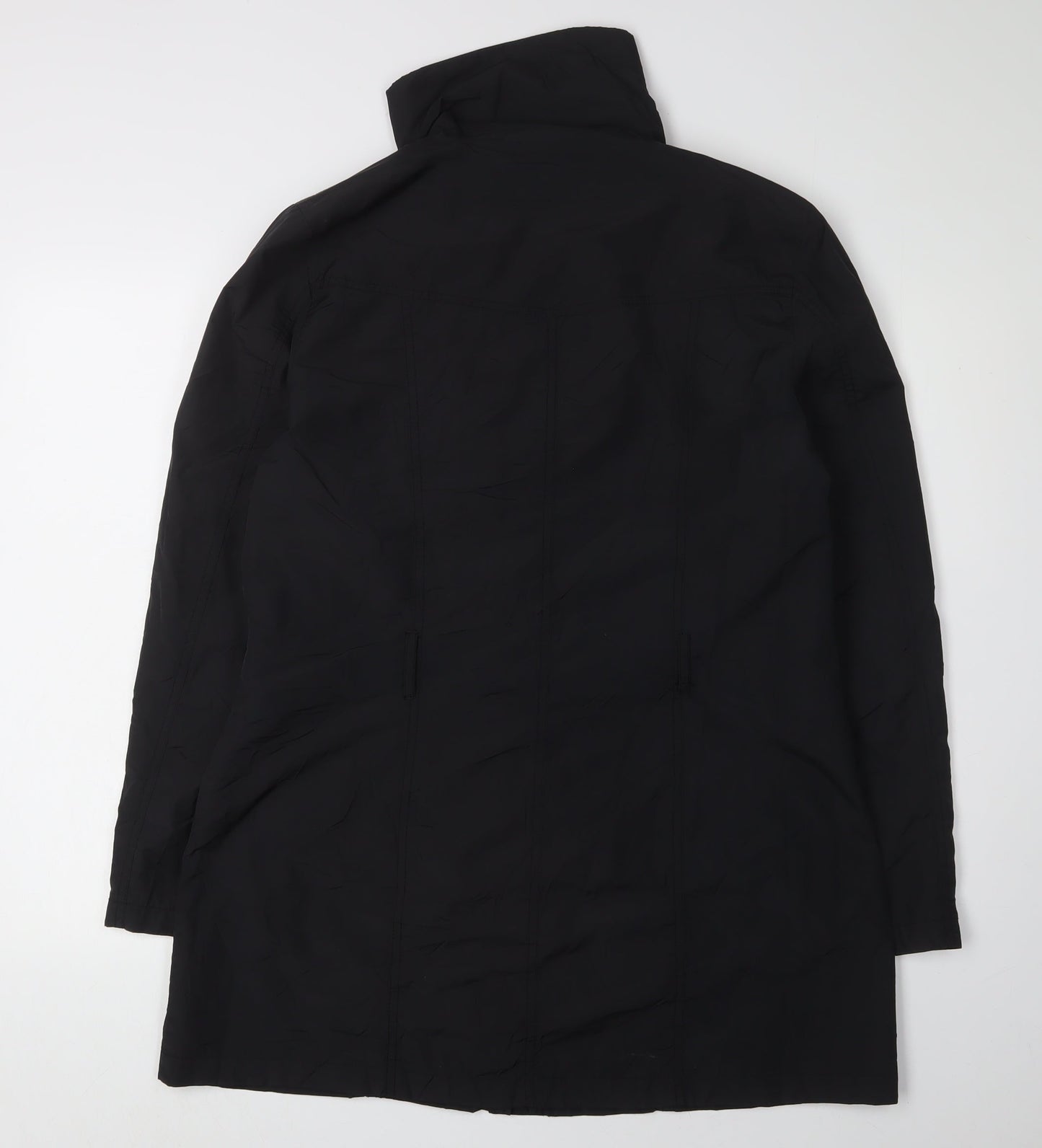 BHS Women's Black Long Overcoat Size 14