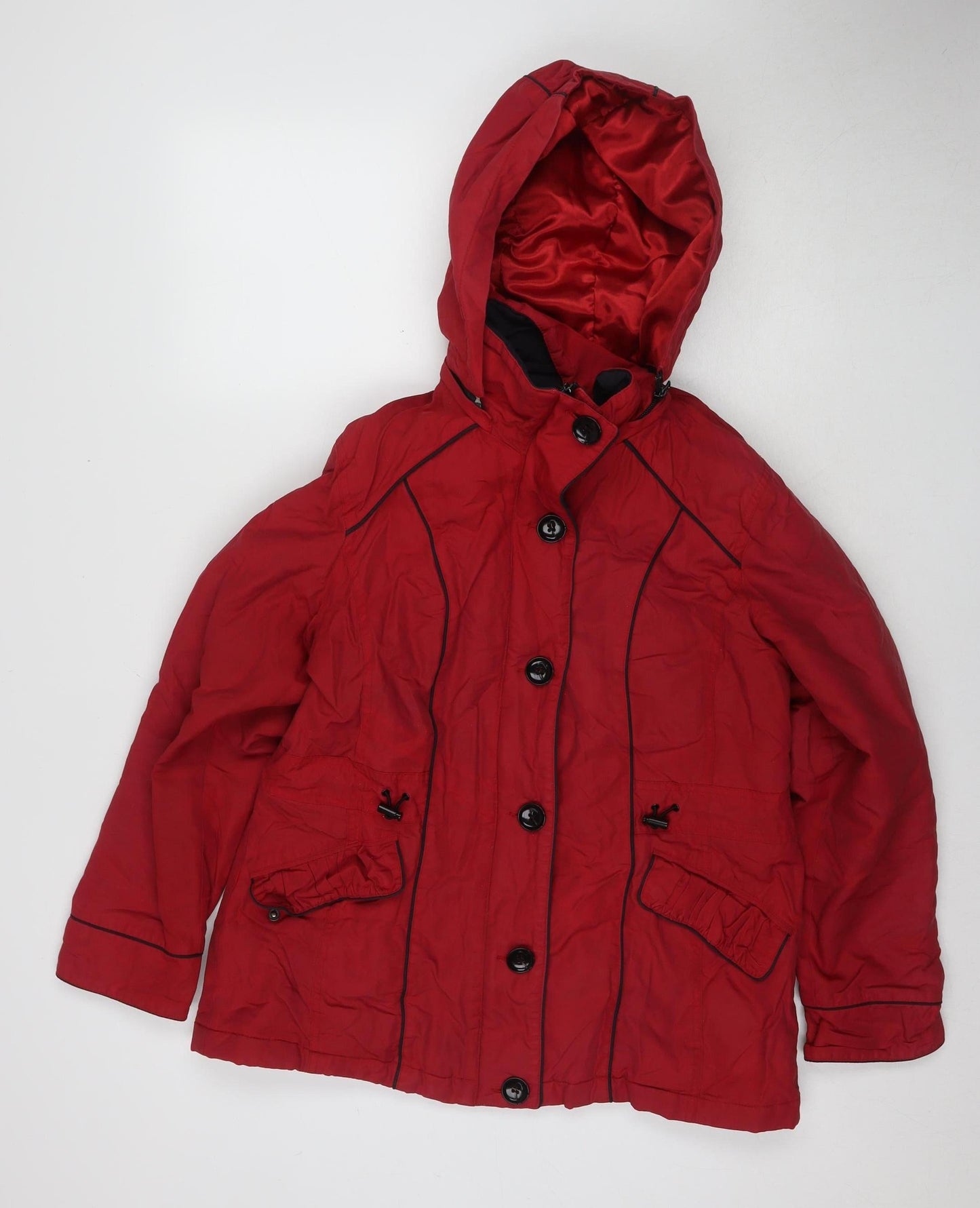 Marks and Spencer Women's Red Rain Coat M, Waterproof