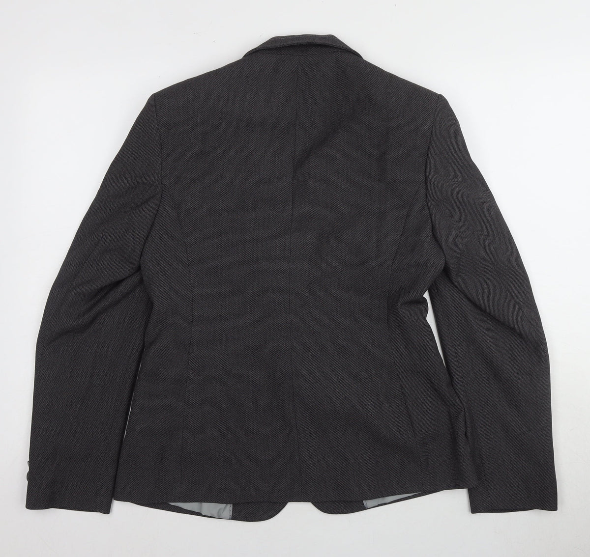 Marks & Spencer Women Grey Blazer Size 10 Regular Fit