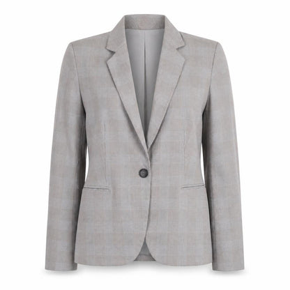 Zara Women's Grey Check Blazer, Size 10, Slim Fit
