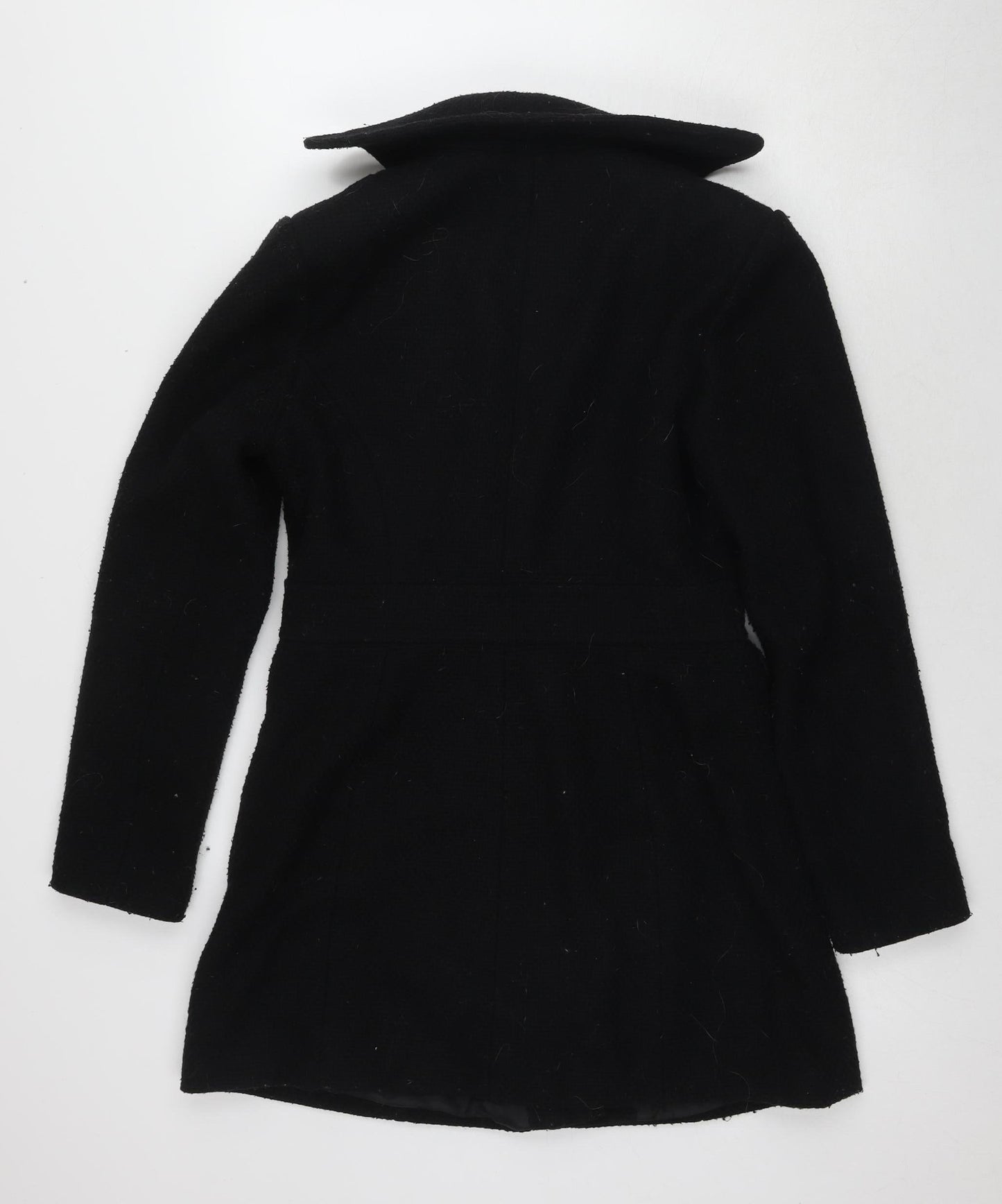 New Look Women's Black Mid-Length Coat Size 10
