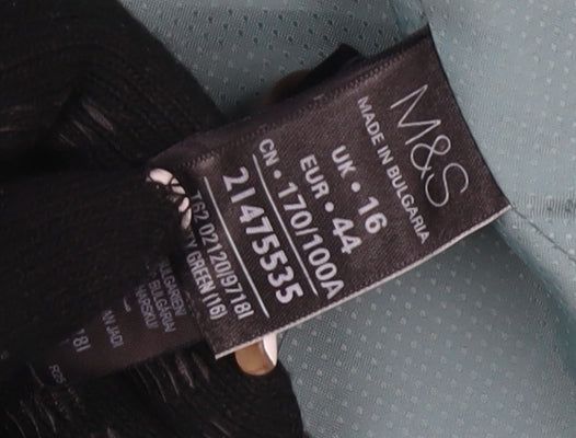Marks and Spencer Women's Green Pea Coat Size 16