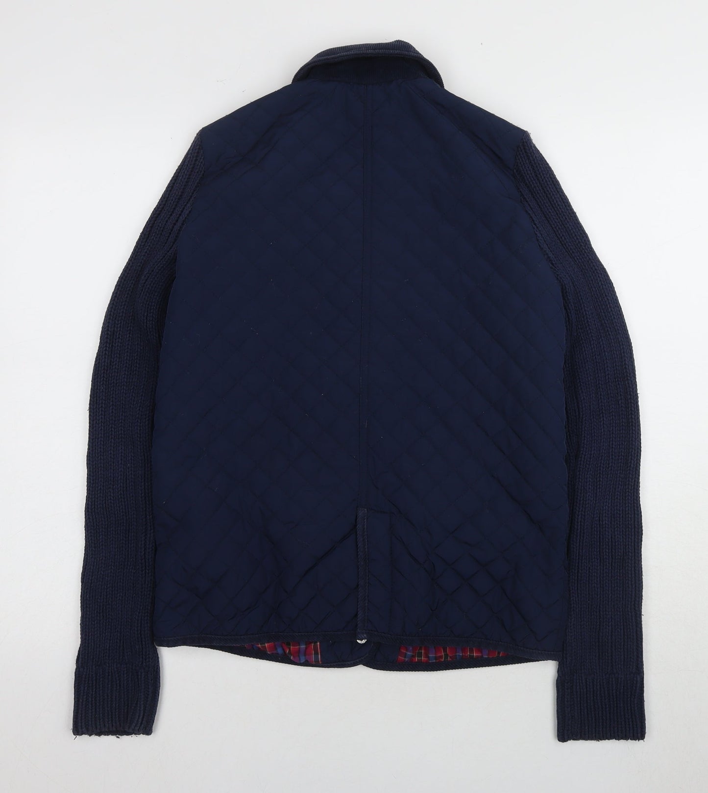 Topshop Women's Navy UK 10 Quilted Jacket