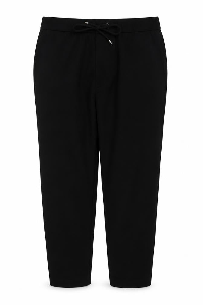 Hugo Boss Men's Black Joggers, Size 12, Drawstring Closure