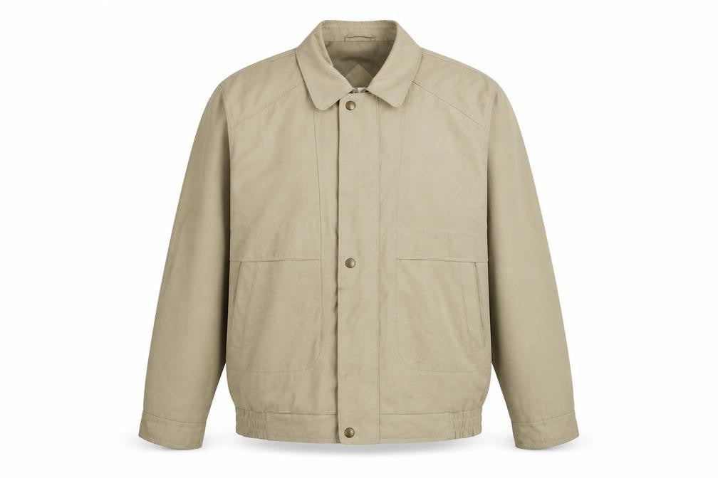 EWM Men's Beige Mid-Length Trench Coat M