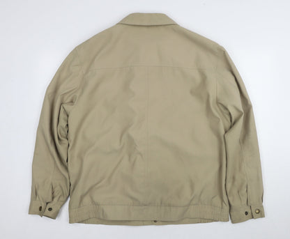 EWM Men's Beige Mid-Length Trench Coat M