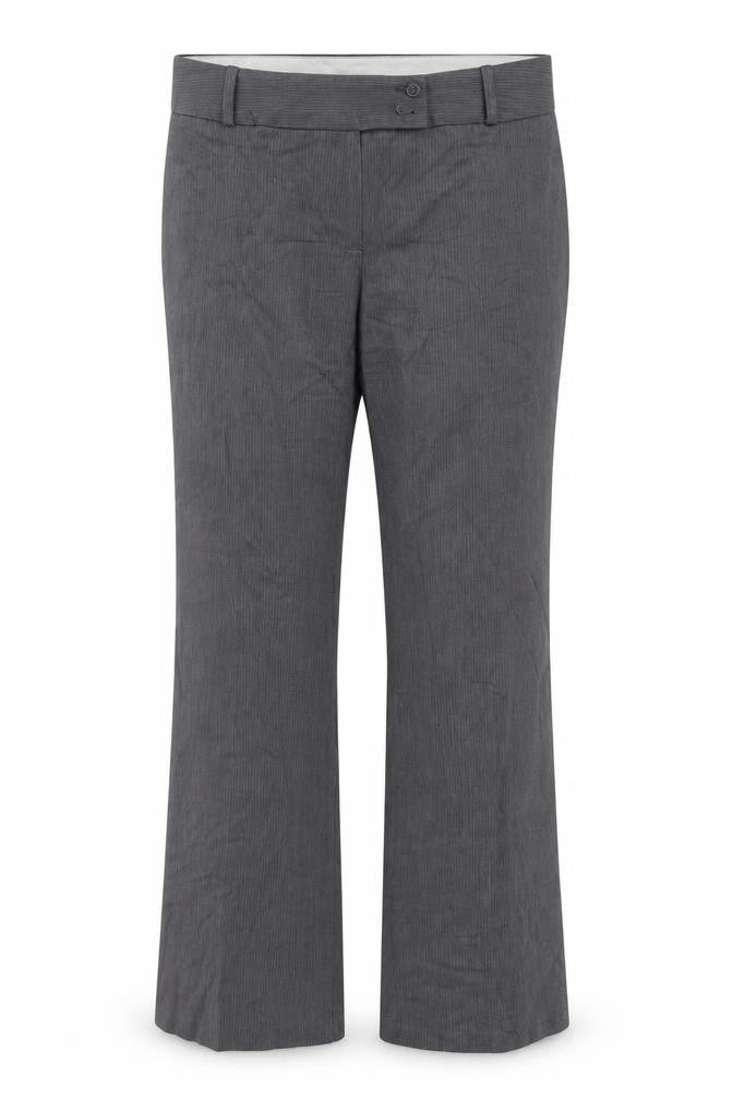Marks & Spencer Grey Straight-Leg Trousers, Size 14