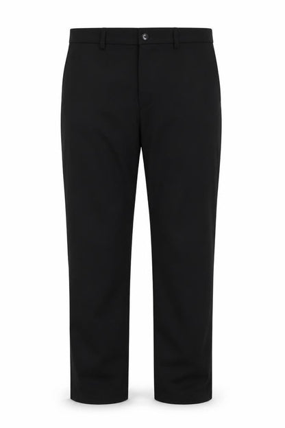 PANTS Men's Black Dress Pants, Size L, Polyester Blend