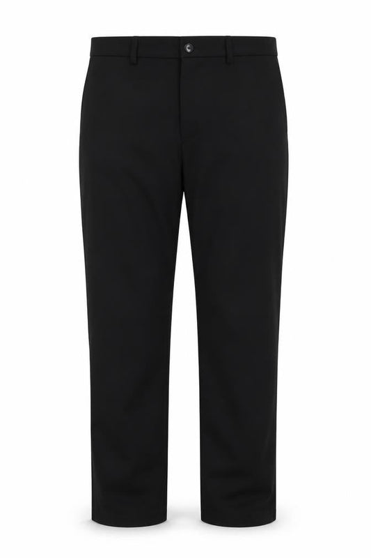 PANTS Men's Black Dress Pants, Size L, Polyester Blend