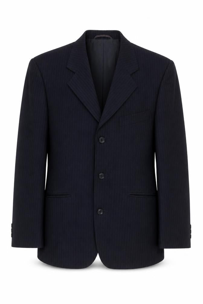 Pinstripe Fine Lines Men's Blazer Black 38S