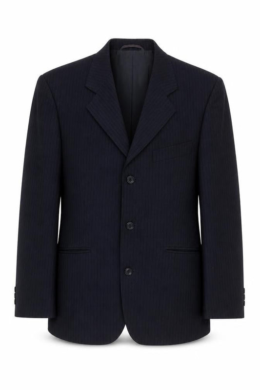 Pinstripe Fine Lines Men's Blazer Black 38S
