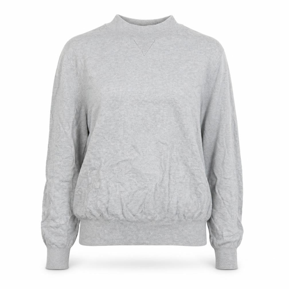 Warehouse Women's Grey Mock Neck Jumper Size 12
