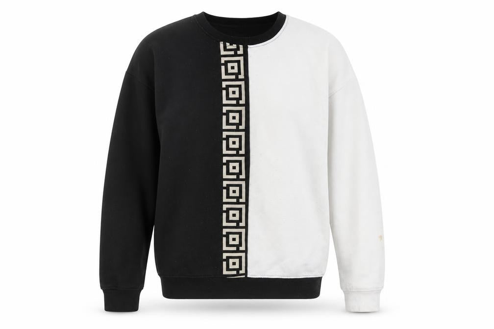 North West Men's Retro Black White Sweatshirt S