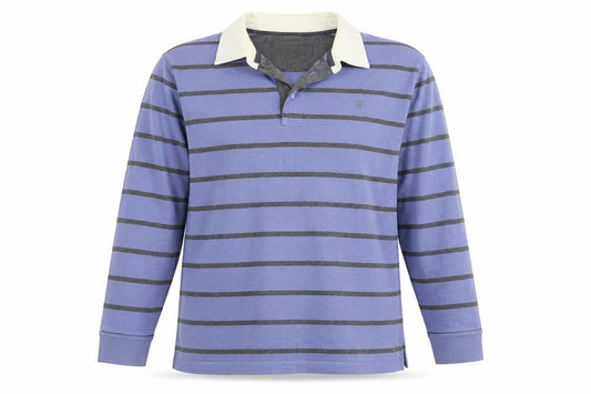 Marks & Spencer Mens Blue Striped XL Long Sleeve Shirt
