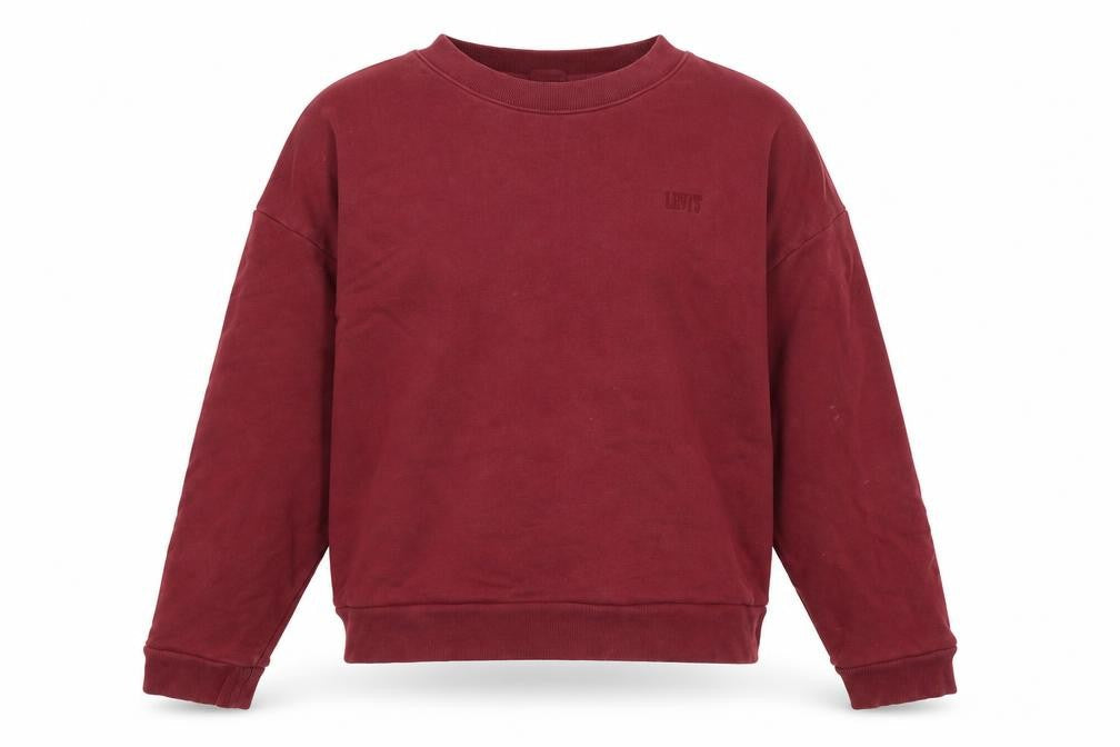 Levi's Red Unisex Crew Neck Sweatshirt Size S