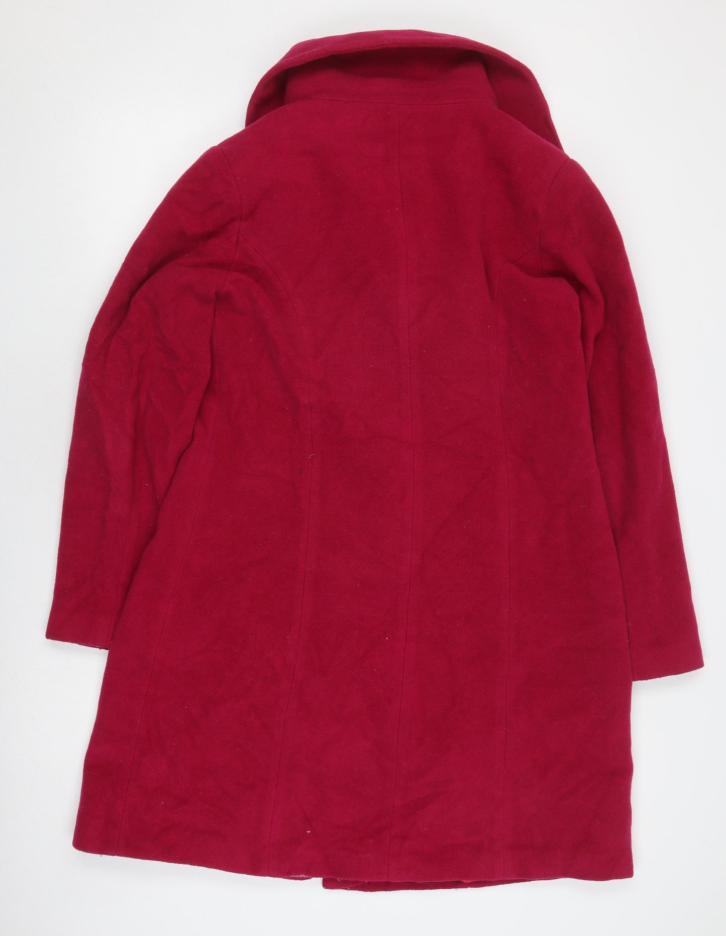 Modernist Women's Red Wool Blend Overcoat XS